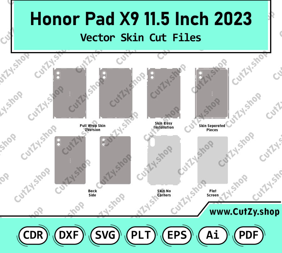 Honor Pad X9 11.5 Inch Vector Skin Cut Files