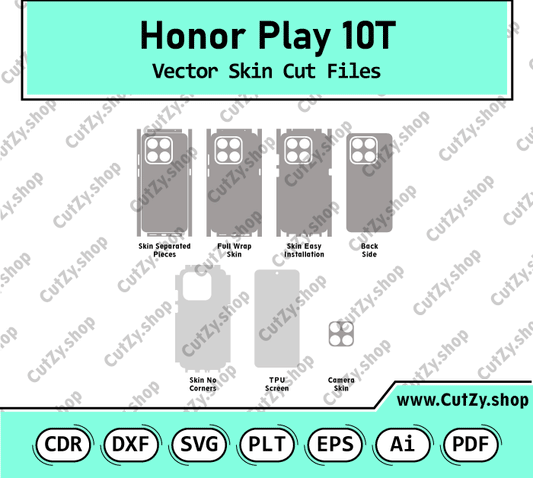 Honor Play 10T Vector Skin Cut Files