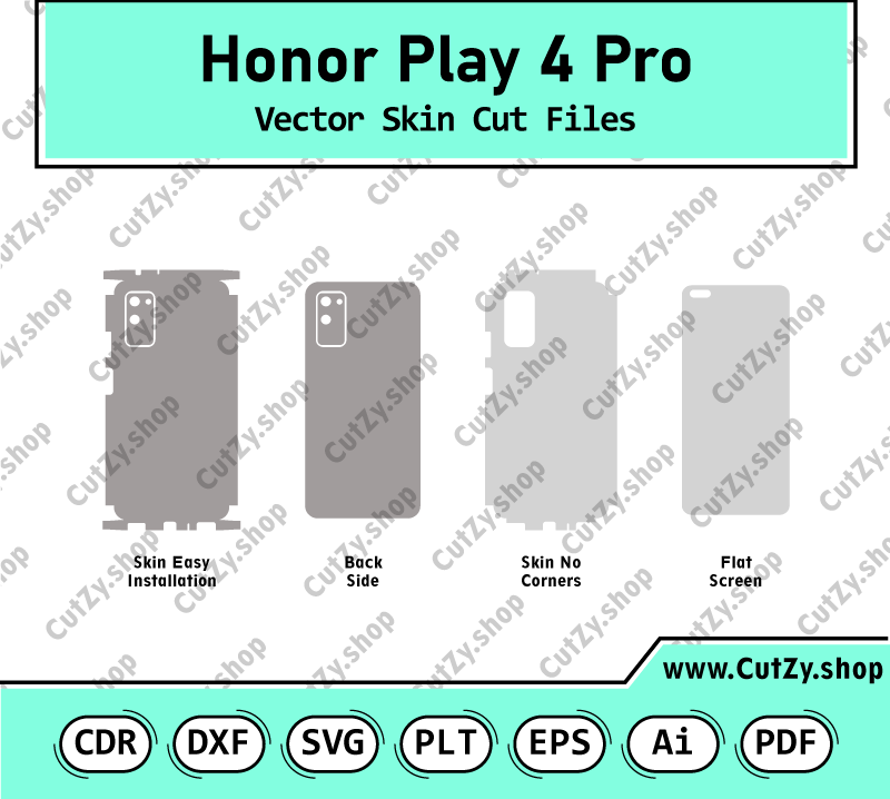 Honor Play 4 Pro Vector Skin Cut Files