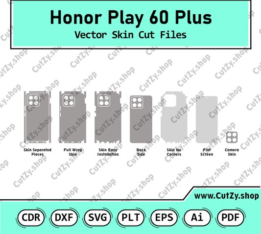 Honor Play 60 Plus Vector Skin Cut Files