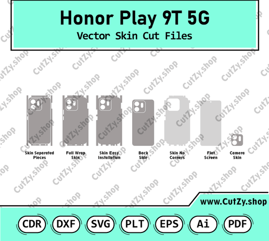 Honor Play 9T 5G Vector Skin Cut Files