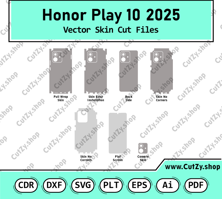 Honor Play10 Vector Skin Cut Files