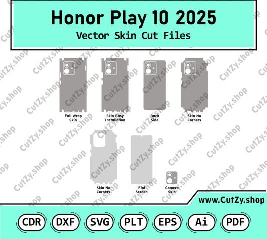 Honor Play10 Vector Skin Cut Files