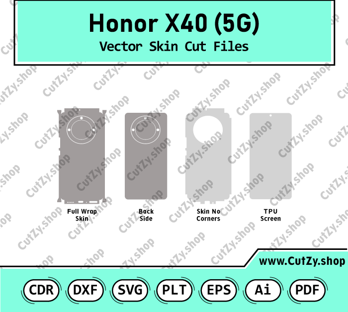 Honor X40 5G Vector Skin Cut Files