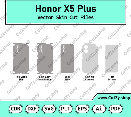 Honor X5 Plus Vector Skin Cut Files