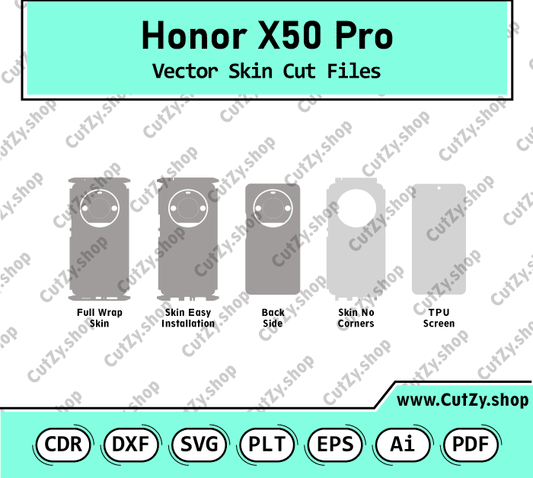 Honor X50 Pro Vector Skin Cut Files