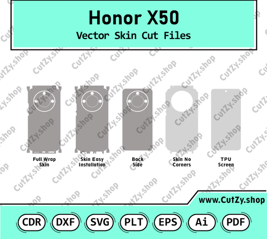 Honor X50 Vector Skin Cut Files