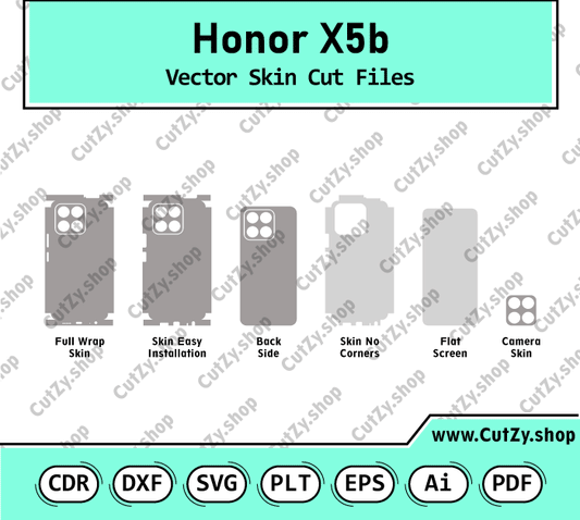 Honor X5b Vector Skin Cut Files