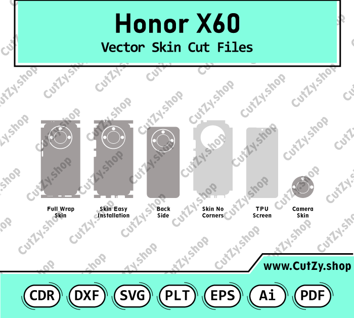 Honor X60 Vector Skin Cut Files
