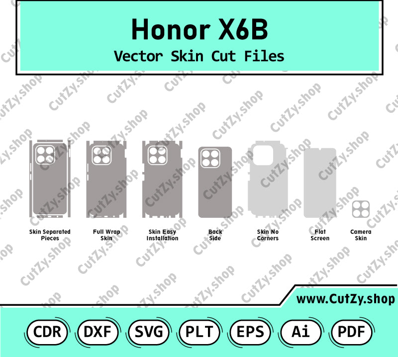Honor X6B Vector Skin Cut Files