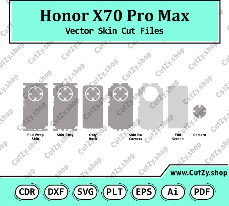 Honor X70 Pro Max Vector Skin Cut Files
