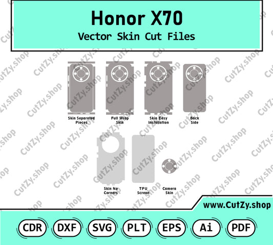 Honor X70 Vector Skin Cut Files