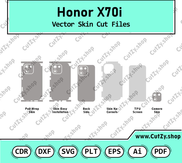 Honor X70i (ABR-AN00) Vector Skin Cut Files
