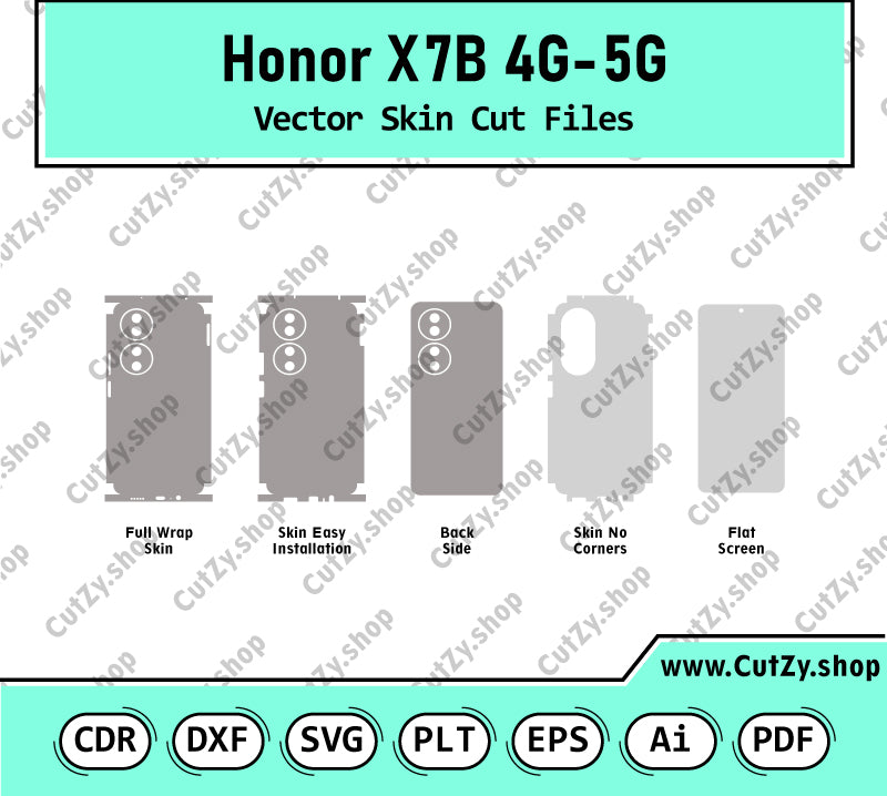 Honor X7b Vector Skin Cut Files