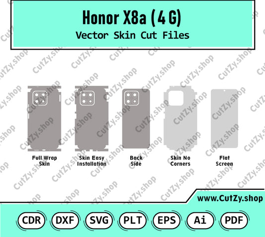 Honor X8a (4G) Vectos Skin Cut Files