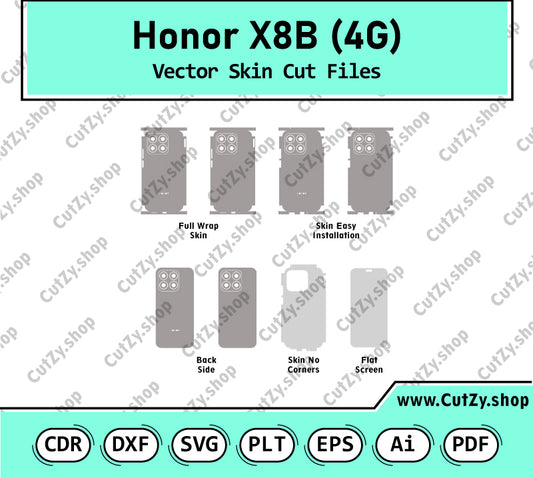 Honor X8b 4G Vector Skin Cut Files