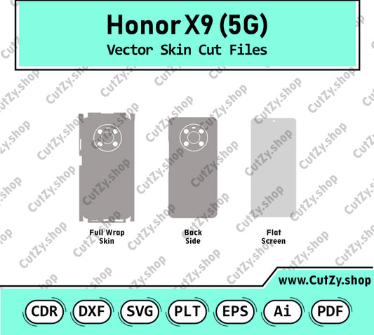 Honor X9 5G Vector Skin Templates