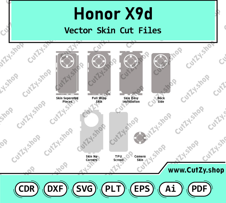 Honor X9d Vector Skin Cut Files