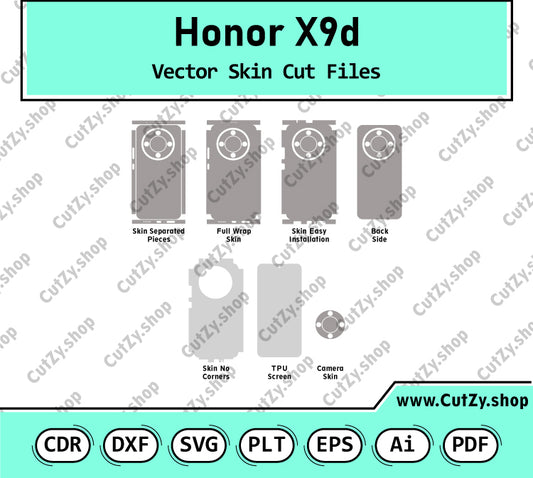 Honor X9d Vector Skin Cut Files