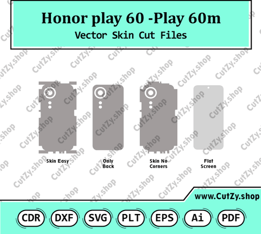 Honor play 60-Honor Play 60m Vector Skin Cut Files