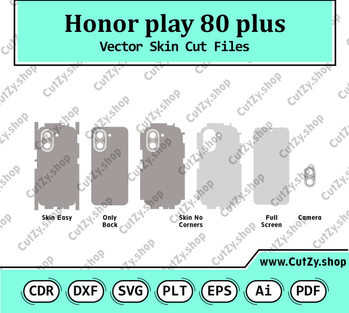 Honor Play 80 Plus LAB-AN00 Vector Skin Cut Files