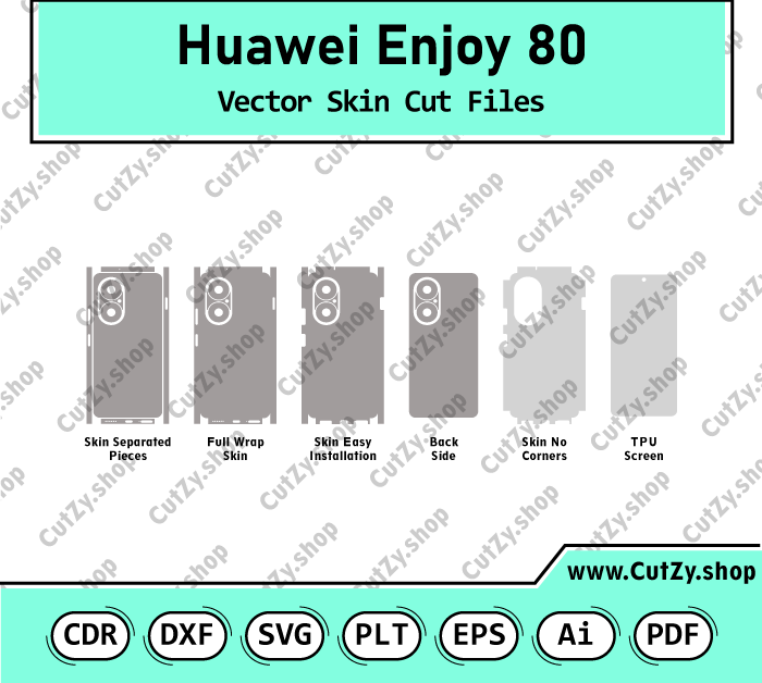 Huawei Enjoy 80 Vector Skin Cut Files