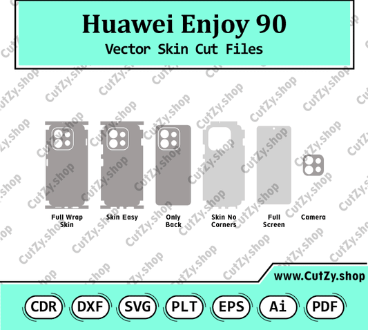Huawei Enjoy 90 Vector Skin Cut Files