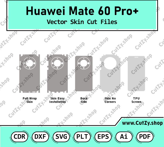 Huawei Mate 60 Pro+ Vector Skin Cut Files