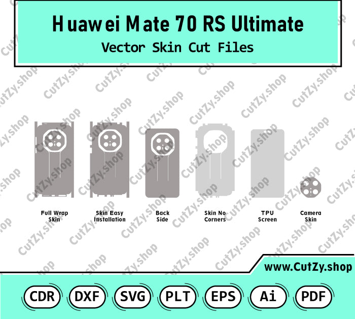 Huawei Mate 70 RS Ultimate Vector Skin Cut Files