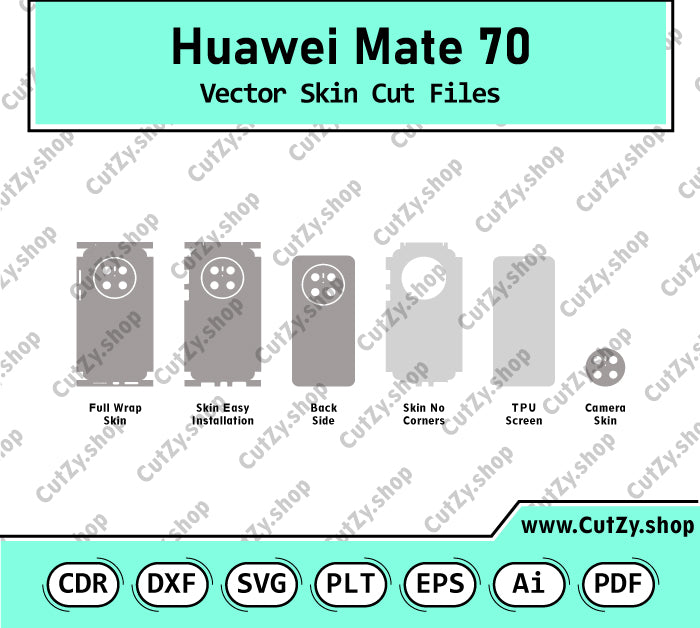 Huawei Mate 70 Vector Skin Cut Files