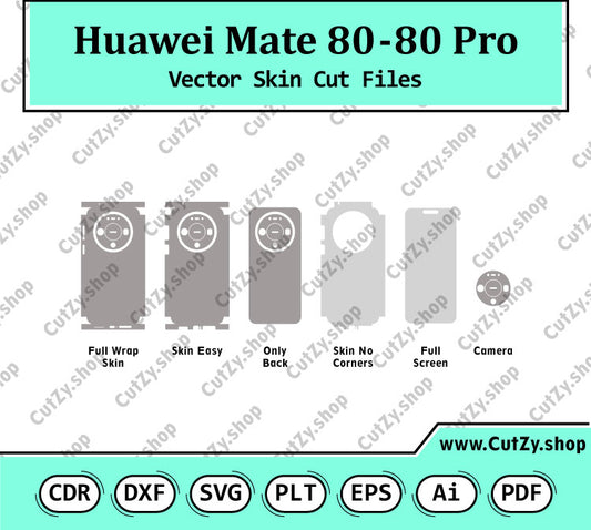 Huawei Mate 80-Mate 80 Pro Vector Skin Cut Files