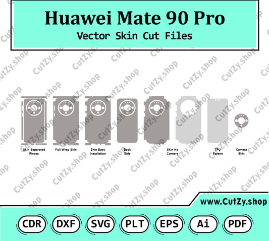 Huawei Mate 90 Pro Vector Skin Cut Files