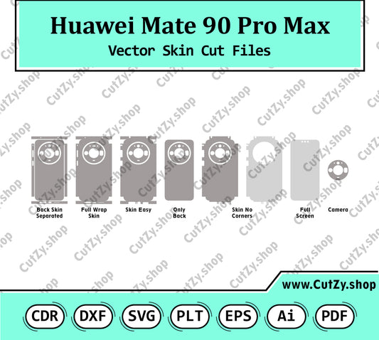 Huawei Mate 90 Pro Max Vector Skin Cut Files