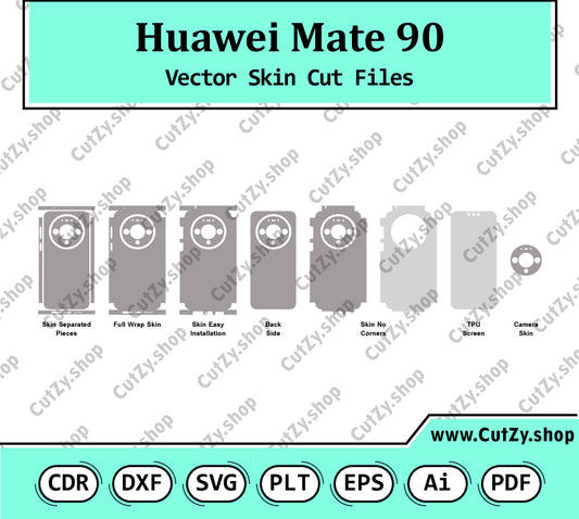 Huawei Mate 90 Vector Skin Cut Files