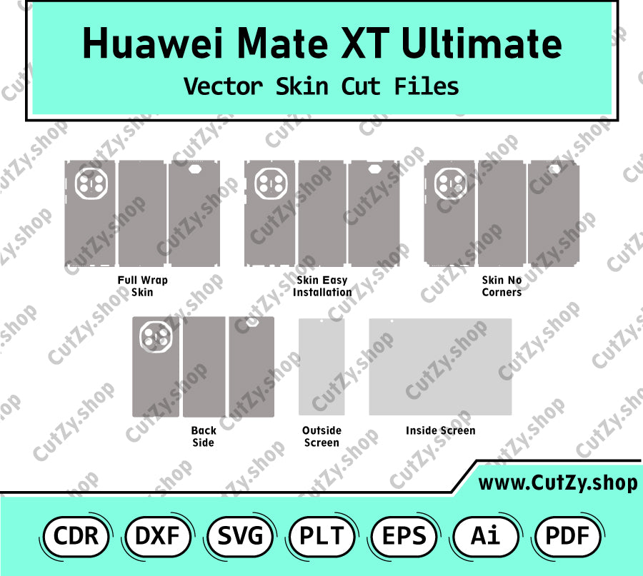 Huawei Mate XT Ultimate Vector Skin Cut Files