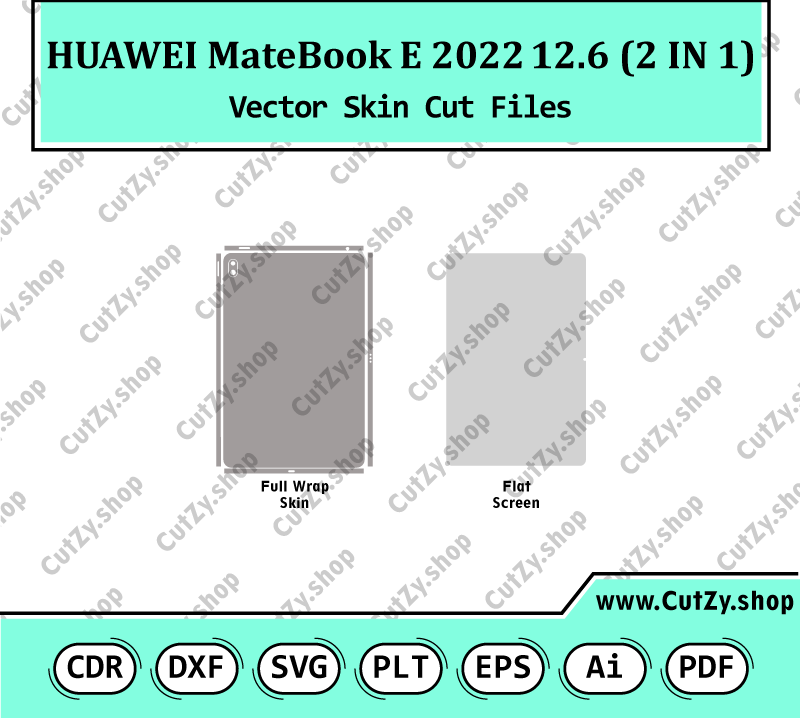 HUAWEI MateBook E 2022 12.6 2-IN-1 Vector Skin Cut Files
