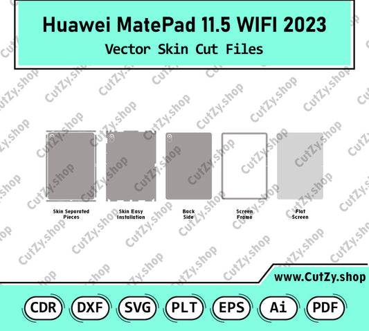 Huawei MatePad 11.5 2023,MatePad 11.5 PaperMatte 2023 Vector Skin Cut Files