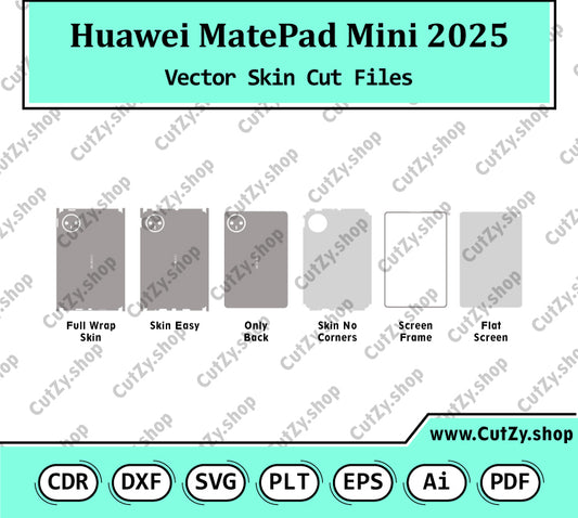 Huawei MatePad Mini 2025 Vector Skin Cut Files