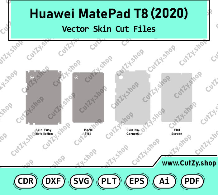 Huawei MatePad T8 (2020) Vector Skin Cut Files