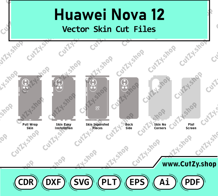 Huawei Nova 12 Vector Skin Cut Files