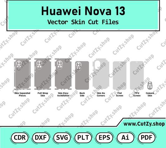 Huawei Nova 13 Vector Skin Cut Files