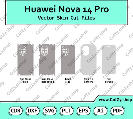 Huawei Nova 14 Pro Vector Skin Cut Files