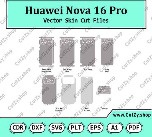 Huawei Nova 16 Pro Vector Skin Cut Files