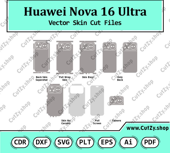 Huawei Nova 16 Ultra Vector Skin Cut Files