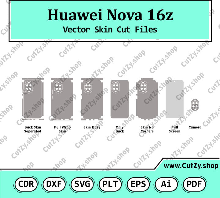 Huawei Nova 16z Vector Skin Cut Files