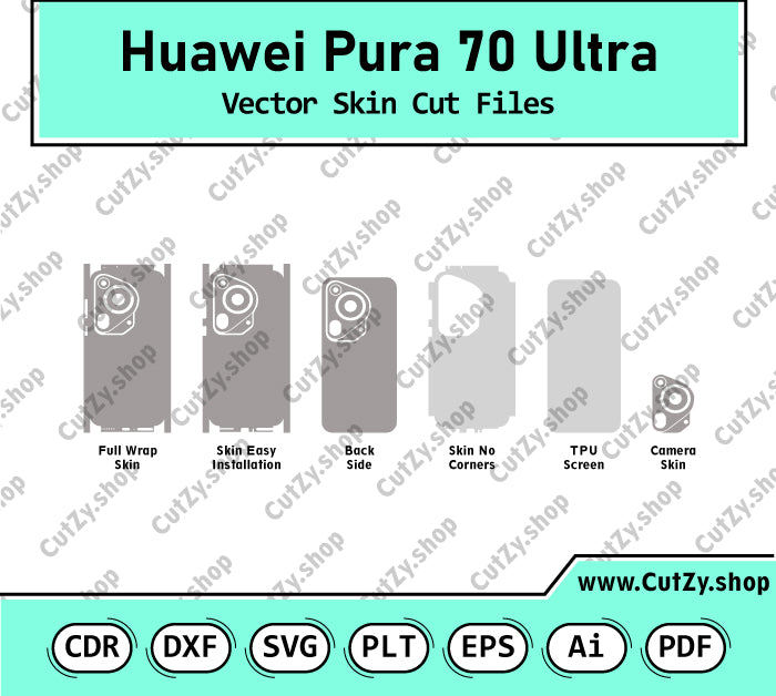 Huawei Pura 70 Ultra Vector Skin Cut Files