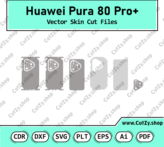 Huawei Pura 80 Pro+ Vector Skin Cut Files