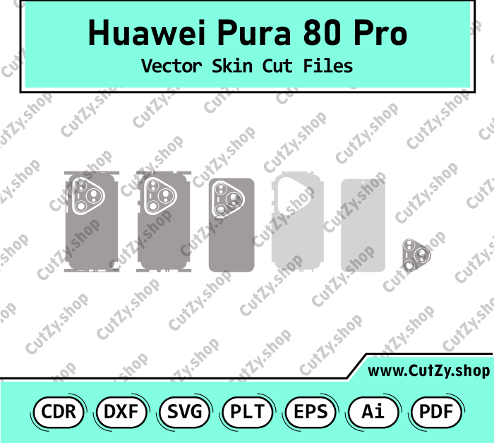 Huawei Pura 80 Pro Vector Skin Cut Files
