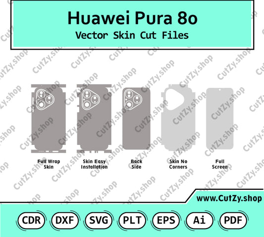Huawei Pura 80 Vector Skin Cut Files
