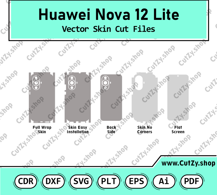 Huawei nova 12 Lite Vector Skin Cut Files